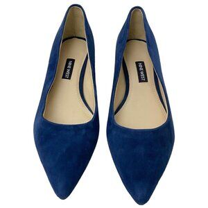 Nine West Navy Blue Pointed Flats